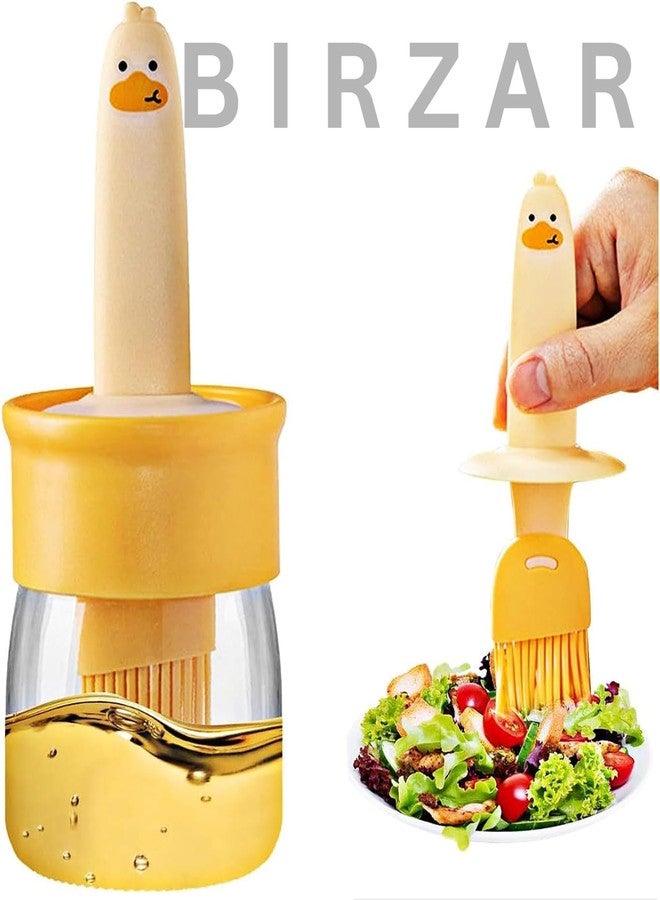 BIRZAR Sauce and Oil Bottle with Silicone Brush for Cooking BBQ Kitchen and 4 Hole Non Stick Egg Frying pan with Detachable Wooden Handle Multi Purpose Frying pan for Omelet uttapam idli Burger - Image 2