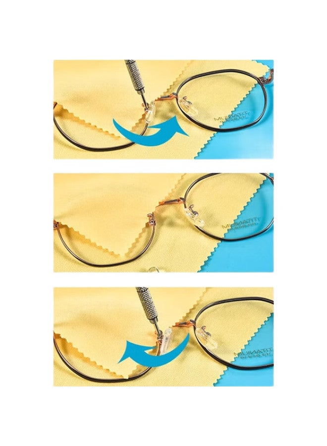 FESETE Glasses Nose Pads Glasses Nose Support Glasses Screw Eye Nose Support Frame Silicone Accessories Anti-Pressure Mark Air Cushion - Image 2