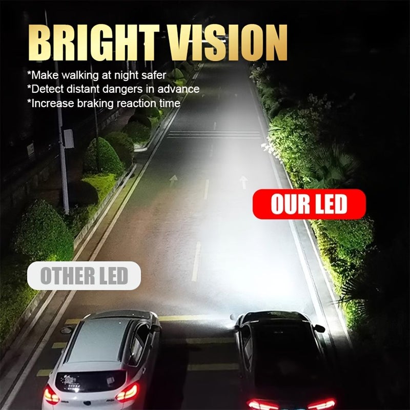H7 H4 مصابيح LED أمامية للسيارات 60000 لومن 380 واط 7500 كلفن أبيض H1 QD125 - Image 5