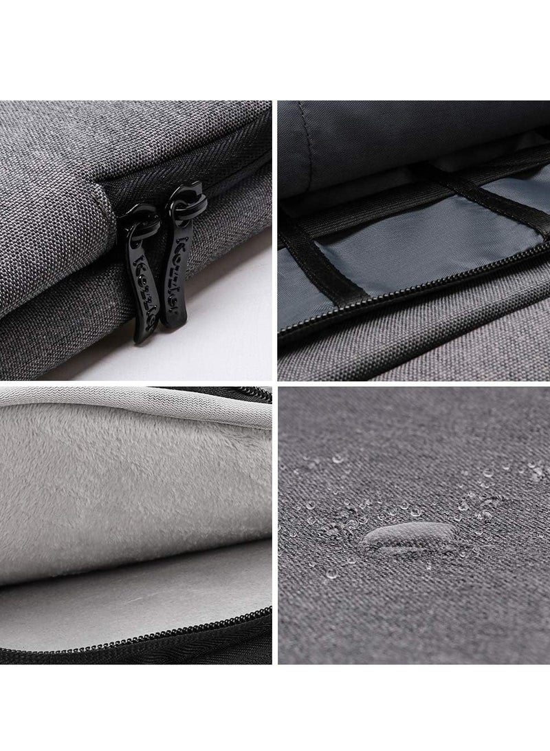 iCozzier iCozzier 15-15.6 Inch Large Capacity Side Pocket Laptop Sleeve Case Protective Storage Bag for 15" MacBook Air/MacBook Pro/Notebook-Grey  - Image 4