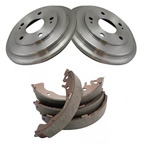 TRQ مجموعة أحذية الفرامل الخلفية والطبلة TRQ متوافقة مع هوندا سيفيك 2006-2015 - Image 1