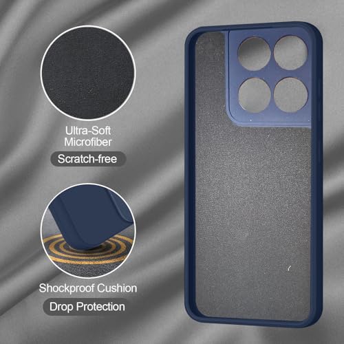 SBMS Silicone Back Cover Case for Motorola Moto G67 Power 5G / Moto G57 Power 5G | Soft Micro-Fibre Lining Inside | Camera Protection Bump | Shockproof Back Cover Case for Moto G67 Power 5G (Blue) - Image 3