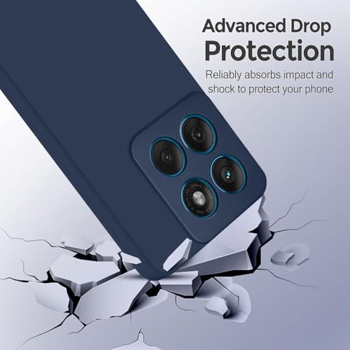 SBMS Silicone Back Cover Case for Motorola Moto G67 Power 5G / Moto G57 Power 5G | Soft Micro-Fibre Lining Inside | Camera Protection Bump | Shockproof Back Cover Case for Moto G67 Power 5G (Blue) - Image 4