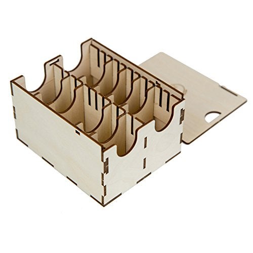 The Broken Token Case for Mini US and Mini European Size Cards - Wood Card Case with Eight Adjustable Dividers - Image 1