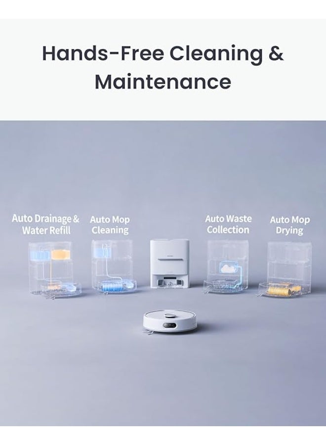 SwitchBot S20 Robot Vacuum and Mop with Matter, 10000Pa Suction, Roller Mop, AI Navigation, Auto Mop Wash & Dry, Self-Emptying, Works with AppleHome, Alexa, GoogleHome, for Pet Hair, Carpet, Floors - Image 5