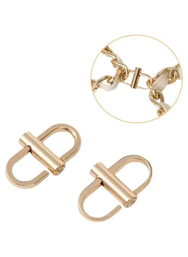 Golden Metal Bag Chain Strap Length Adjuster Clip Buckle 1pc Craft Accessory - Image 3