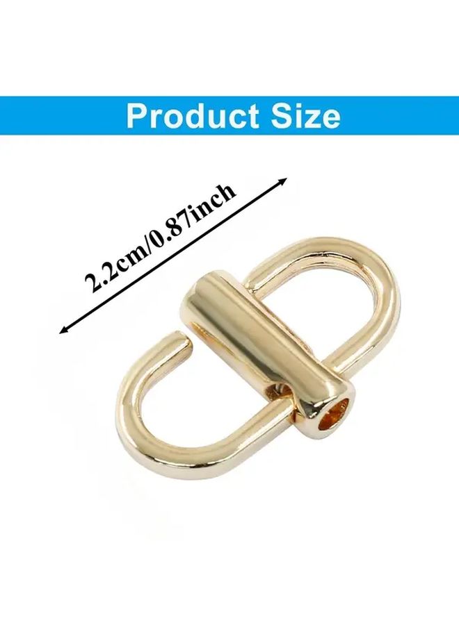 Golden Metal Bag Chain Strap Length Adjuster Clip Buckle 1pc Craft Accessory - Image 4