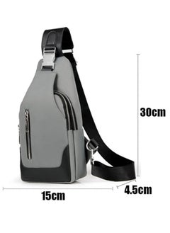 Men's Shoulder Bag Oxford Chest Bag Sling Crossbody Bag Casual Travel Phone  Bag