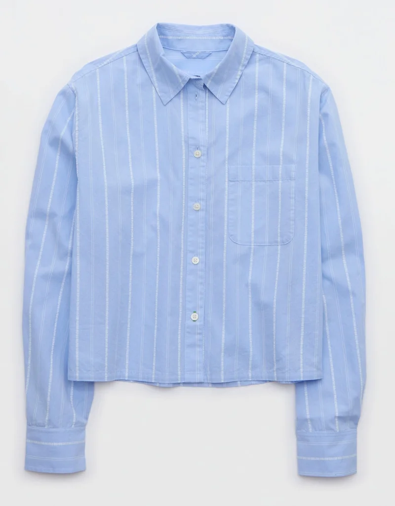 Aerie  Aerie Off-Duty Poplin Pajama Shirt for Women | Best Price UAE