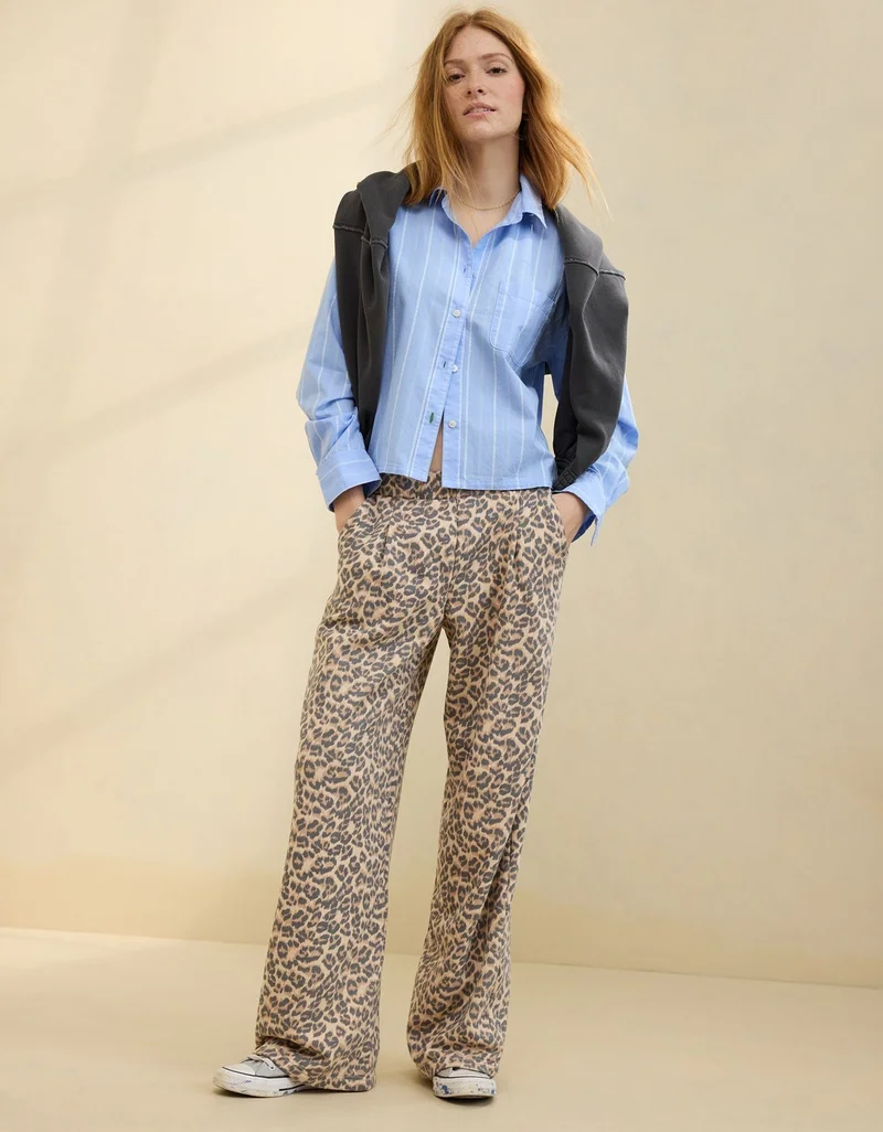 Aerie  Aerie Off-Duty Poplin Pajama Shirt for Women | Best Price UAE