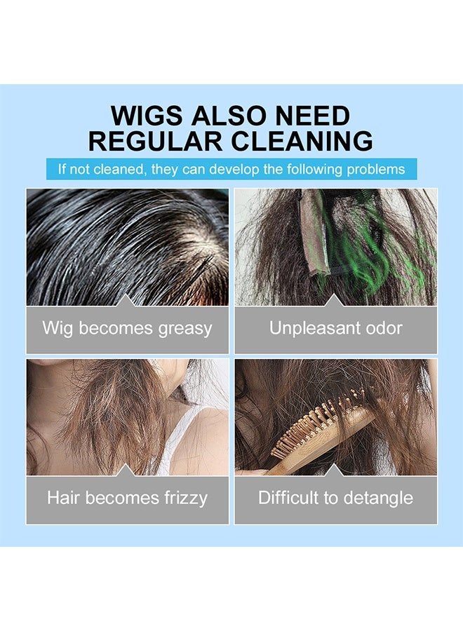 PURC 2-IN-1 Wig Shampoo, Wig Leave-In Conditioner  Detangling Spray for Synthetic Hair, Moisturizing Hydrating Hair Spray, Wig Care Melting Spray, Anti-Frizz Wig Detangler and Conditioning Mist for Easy Styling 80ml - Image 2