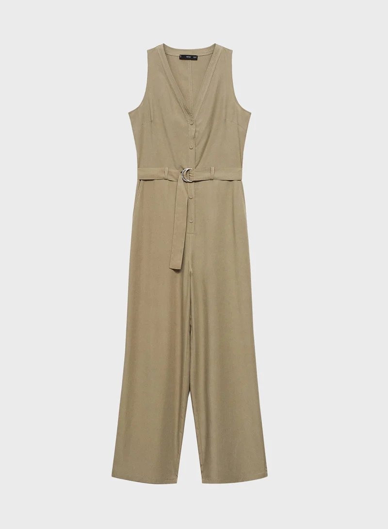 مانجو Belted Jumpsuit
