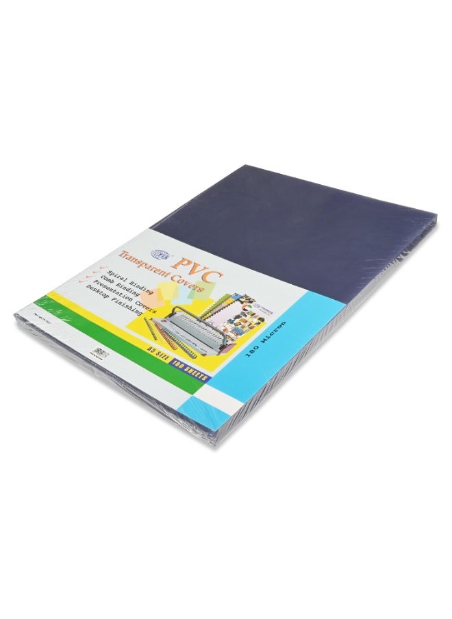 FIS PVC Transparent Cover, A3 Size(297x420mm), 180 Micron Thickness, Packet of 100 Sheets, Clear Transparent View, Best for Binding & Presentation Covers-FSCI18A3CLN  - Image 1
