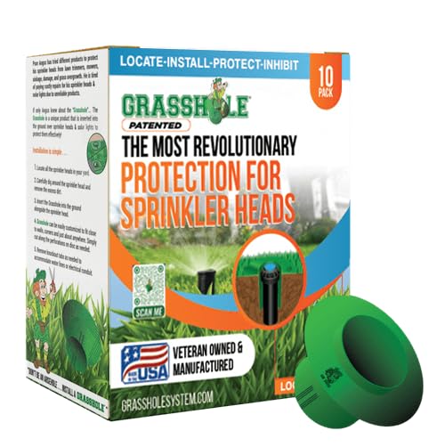 GRASSHOLE Sprinkler Head Protection 10Pack Green
