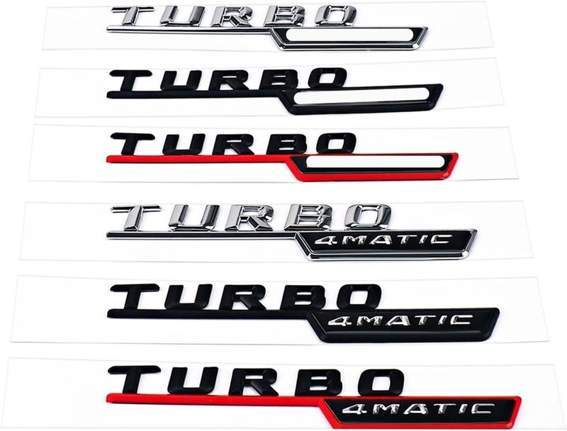 swaiwai Front Fender Fit For AMG 4MATIC TURBO Emblem Badge Sticker Fit For Mercedes Benz W201 W202 W203 W204 W205 W207 W209 W210 W211 W212 X156 - Image 3