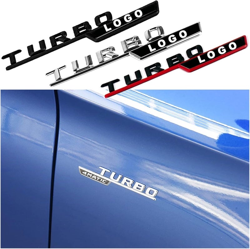 swaiwai Front Fender Fit For AMG 4MATIC TURBO Emblem Badge Sticker Fit For Mercedes Benz W201 W202 W203 W204 W205 W207 W209 W210 W211 W212 X156 - Image 2