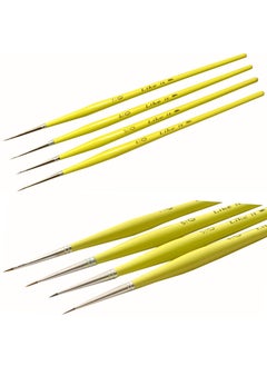 Like-It Like it Short Liner Premium SeriesSmall Professional Miniature Paint Brushes Set of 4 Size 40 50 60 and 70 Parrot Green Short Liner  - Image 2