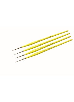 Like-It Like it Short Liner Premium SeriesSmall Professional Miniature Paint Brushes Set of 4 Size 40 50 60 and 70 Parrot Green Short Liner  - Image 4