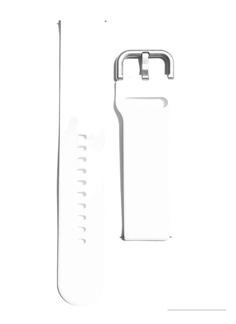 Generic Replacement Silicone Sport Strap 20mm For Samsung Galaxy Watch Active 2 44mm 40mm  Watch 3 41mm - White  - Image 3