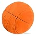 Wepop 18 in Fluffy Basketball Pillow Plushies Soft Basketball Pillows Sports Game Ball Plush Pillow Stuffed Toy Room Decoration Gifts for Kids Adults Basketball Fans - Image 2