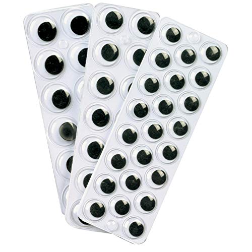 Creativity Street AC3437-02 Peel and Stick Wiggle Eyes, Black, 60 Piece (Pack of 1) - Image 2