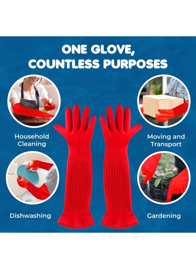 SunGrow 22" Long Rubber Gloves for Dog and Cat Bath, Grooming, Aquarium Water Changes - Keep Hands and Arms Dry with Comfortable, Waterproof, Non-Slip Household Gloves - pzsku/Z4898735FE62B16E5D746Z/45/_/1737031670/944ec6ce-71ce-460a-813a-a3901eed5a65