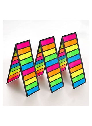 Fluorescent Translucent Sticky Note Markers, Bar Index Labels, Page Marker Bookmark Text Highlighter Strips, Sticker Writable 1200 Total, 10 Color Label Packs - pzsku/Z48988A5852EB4C7A2FD9Z/45/_/1666388610/4a4a7462-3a4a-40f2-b2a5-dde1c3f7c00f