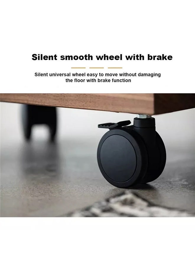 C Shaped End Table for Couch Small Side Table with Metal Frame Slim Skinny End Tables for Small Spaces, Side Table for Sofa Bed Small TV Tray Table for Living Room Bedroom - Image 3