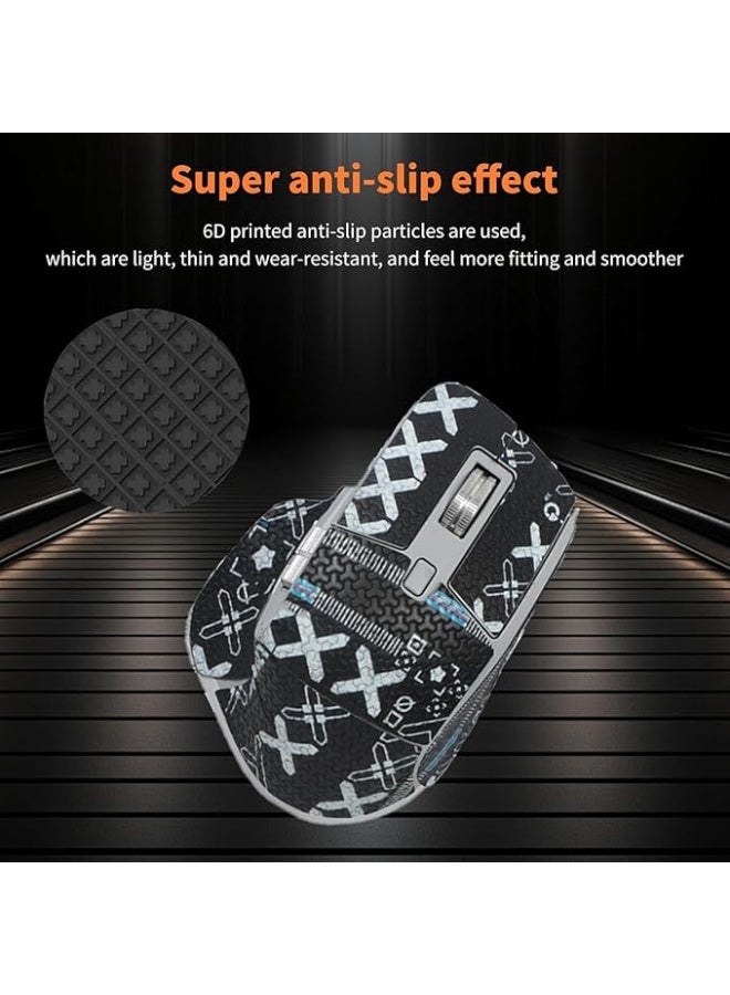 كاست ويف شريط لاصق لقبضة الماوس لوجيتك ام اكس ماستر 3 اس - مقاوم للعرق بحواف منحنية مستديرة وذاتية اللصق ومجموعة ترقية مسبقة القطع ووسادة قدم لتعزيز الراحة والتحكم (أسود) - Image 5