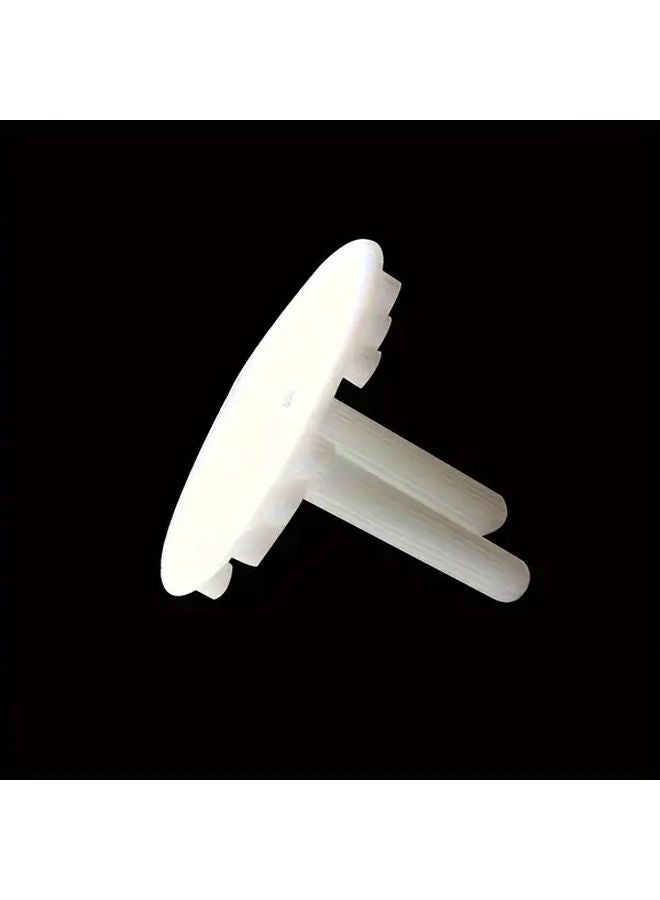 10 Pcs Thick Round Head Outlet Covers Childproof Shock Resistant Plug Protectors For Home Safety - Image 1