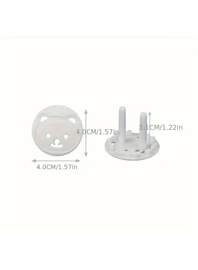 10 Pcs Thick Round Head Outlet Covers Childproof Shock Resistant Plug Protectors For Home Safety - Image 4