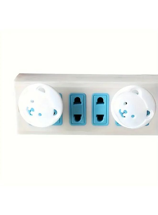 10 Pcs Thick Round Head Outlet Covers Childproof Shock Resistant Plug Protectors For Home Safety - Image 5