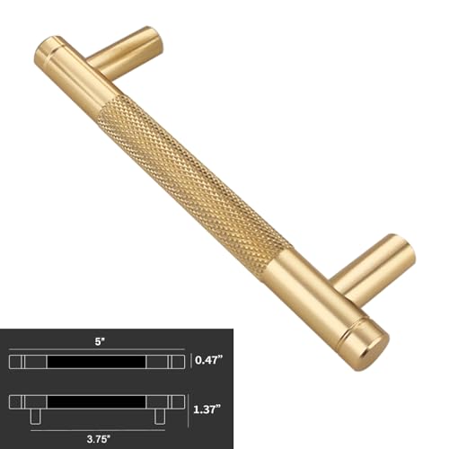 Ntresbonne 12 Pack 3 34 Inch 96 mm Gold Barrel Cabinet Pulls Cupboard Aluminum Handles Drawer Pull Cabinet Handles - Image 3