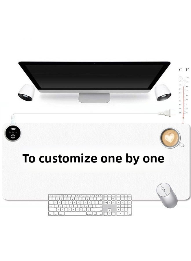 Loquat Funny Black Cat Pumpkin Super Large Dirty-Resistant Mouse Pad DIY Heating Warm Table Pad Office Game Heating Pad-Color:400x900x2mm-Pattern:Customized With Pictures  - Image 1