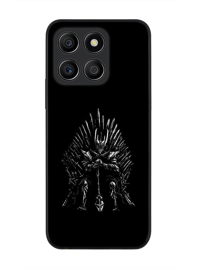 Stylizedd Rugged Black Edge Case for Honor X8b, Slim fit Soft Case Flexible Rubber Edges Anti Drop TPU Gel Thin Cover -  GOT One Throne - Image 1