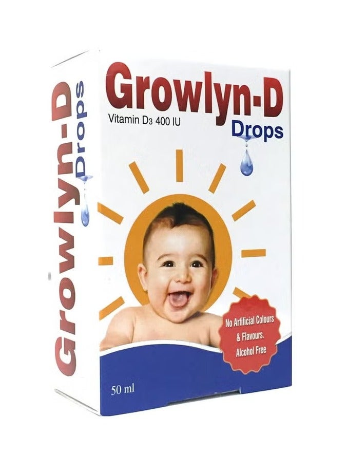 Growlyn-D Vitamin D3 400IU Drops 50ml
