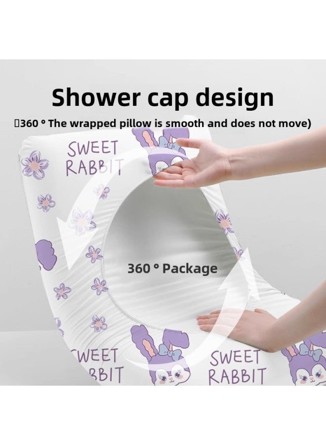 Disposable Pillowcase Travel Pillowcase Thickened Travel Hotel Train Sleeper Dirty Vacuum Compressed Separate Packaging-Color:Strawberry Bear  Sterilization And Dirt Separation - Image 3