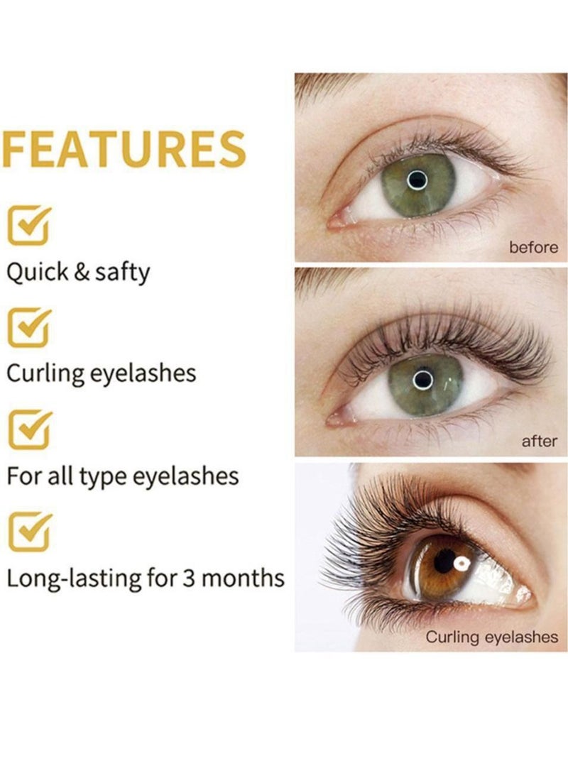 ibcccndc Lash Lift and Tint Dye Eyelash Perming Kit Upgraded Lash Lift Kit Professional Semi Permanent Eyelash Kit with Black and Brown Color Lasting 6 Weeks Ideal for Salon and Home Use  - Image 4