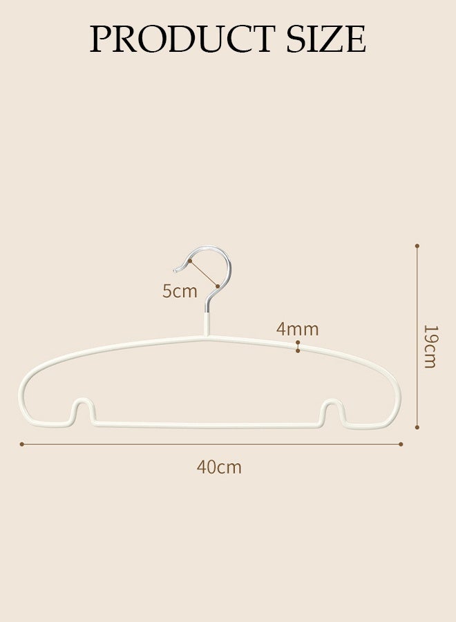 DUNISO 30Pcs Stainless Steel Clothes Hangers Non-Slip Rubber Coated Metal Hangers with Notches Space Saving Storage Organiser Hangers Multi-functional Durable Heavy Duty Strong Clother Hanger for Shirt Pants Dress - Image 4