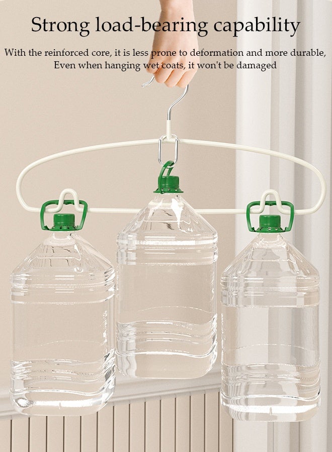 DUNISO 30Pcs Stainless Steel Clothes Hangers Non-Slip Rubber Coated Metal Hangers with Notches Space Saving Storage Organiser Hangers Multi-functional Durable Heavy Duty Strong Clother Hanger for Shirt Pants Dress - Image 5