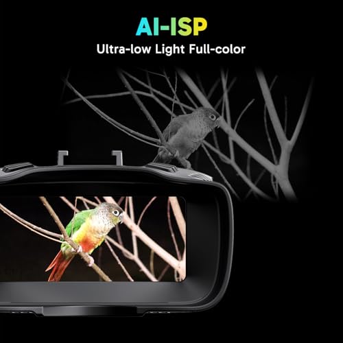 AKASO Seemor-200 Night Vision Goggles - 4K Full Color Night Vision Binoculars for Adults, App-Enabled Photo and Video Saving,AI-ISP 3280FT Viewing Range,16x Digital Zoom for Camping Hiking & Security - Image 2