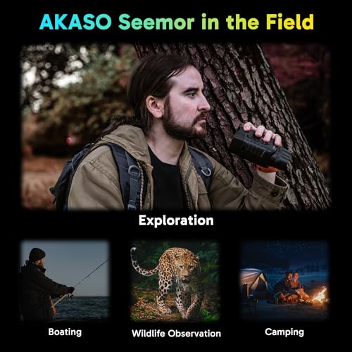 AKASO Seemor-200 Night Vision Goggles - 4K Full Color Night Vision Binoculars for Adults, App-Enabled Photo and Video Saving,AI-ISP 3280FT Viewing Range,16x Digital Zoom for Camping Hiking & Security - Image 5