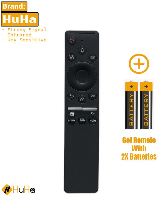HuHa - Voice Replacement Remote for Samsung Smart TV Upgraded BN59 1266A Samsung Remote Control with Voice Functionality Universal Compatibility for All Samsung TV Models - Image 1