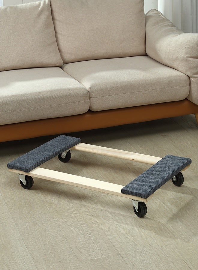 LAWAZIM Hardwood Furniture Movers Dolly - 1000lb / 453kg -Heavy Duty Furniture Moving Dolly with 360° Swivel Casters and Non-Slip Pads -for Moving Furniture, Appliances, and Boxes in Homes and Garages - Image 1