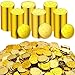 Sanwuta 1000 PCS St Patricks Day Gold Coins Plastic Lucky Shamrock Leprechaun 3 Leaf Clover Coins for St Patricks Party Decoration Favors 14 Inch Vibrant Style - Image 2