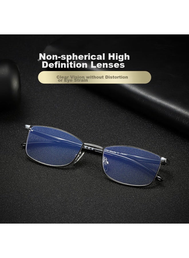 Mirror Hall Jingpintang Gl For Men Imported Reading Gl, High-definition Anti-blue Light Gl, Ultra-light Titanium, Self-operated Flagship Product, 200 Degrees - Image 3