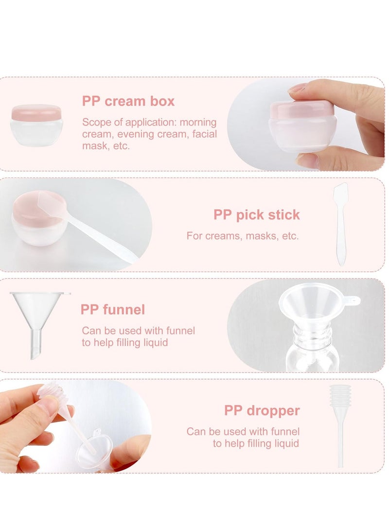 Adando Adando 11Pack Silicone Travel Bottles Set Travel Bottles for Filling Toiletries Refillable Cosmetic Container Kits Leak-Proof Portable Travel Pump Bottle Suitable for Lotion/Shampoo/Skincare - Image 5