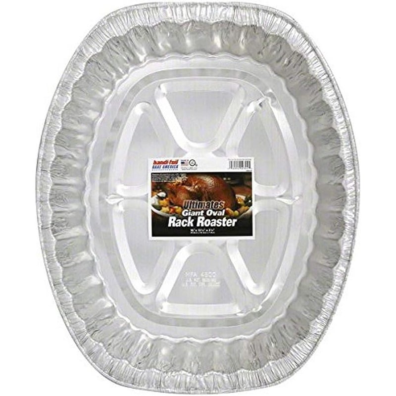 صينية تحميص بيضاوية عملاقة من هاندي فويل