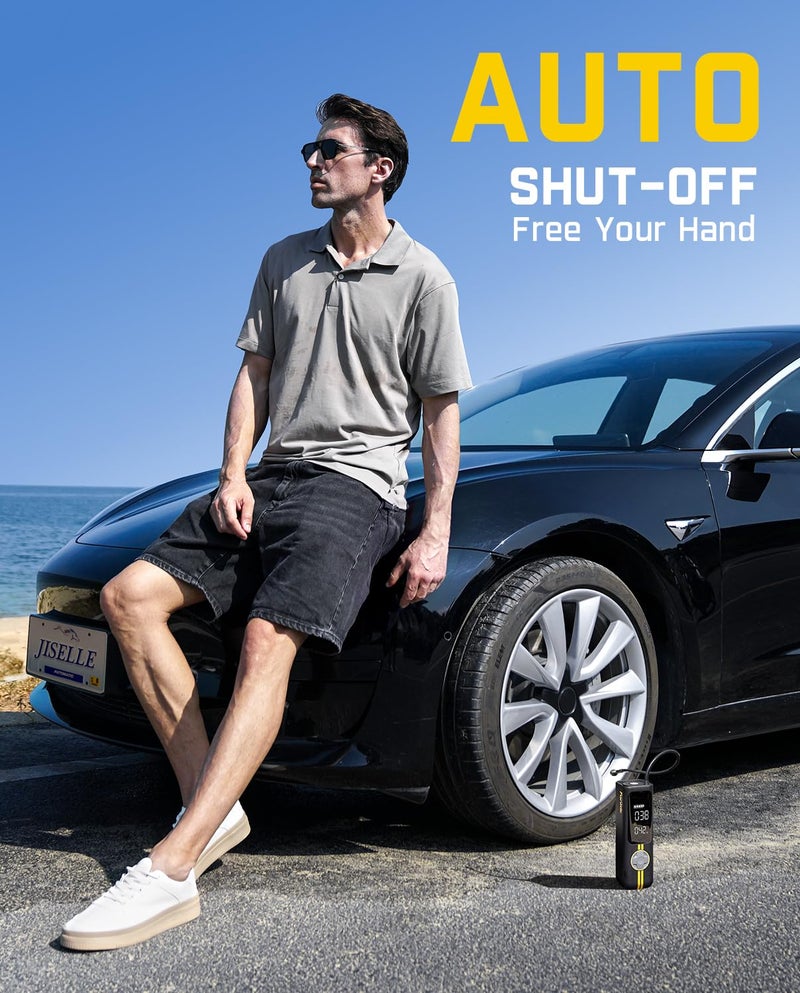 Fanttik مضخة هواء فانتك X8 APEX لتضخيم إطارات السيارات الكهربائية، تضخيم أسرع بمعدل 2X، ضاغط هواء لاسلكي بضغط 150 PSI مع بطارية قوية، يناسب السيارات الكهربائية، السيارات، الدراجات النارية، الدراجات، الكرات، حزمة فاخرة - Image 5