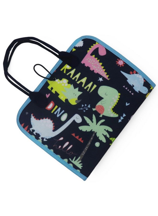 كراديل كروفت كتب ألعاب قماشية من Kradyl Kroft للأطفال والرضع | ألوان وملمس نابض بالحياة | كتب تعليمية وترفيهية للأطفال الصغار (الديناصور الأسود) - Image 1